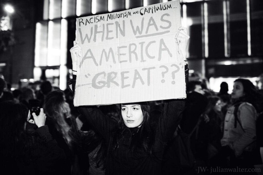 Trump Protest - NYC - Julian Walter Photography